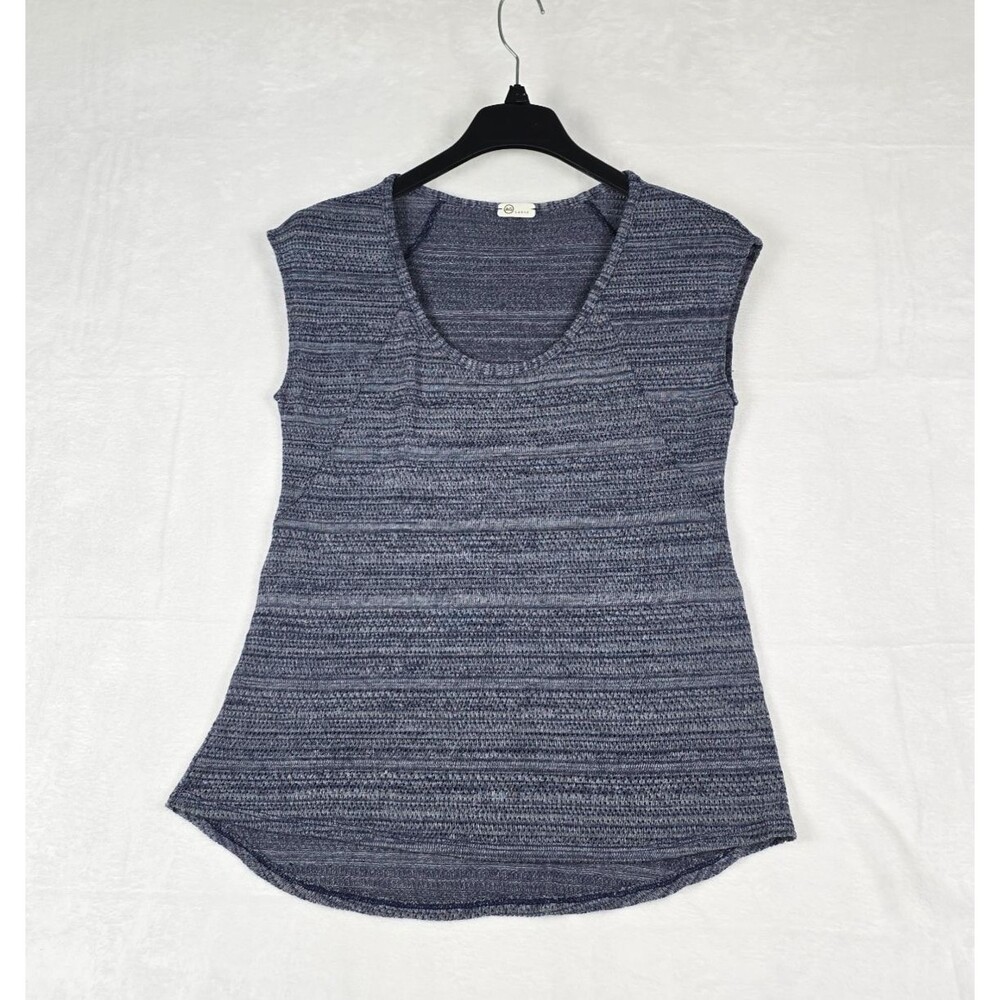 AG Adriano Goldschmied Sleeveless Tank Top Women Large Blue Knit Shirt